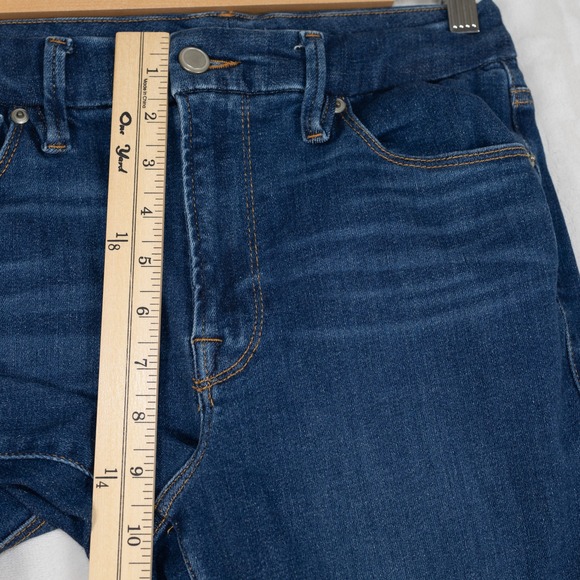 Good American Women's Skinny Jeans - Dark Blue 6-12 - Picture 7 of 11